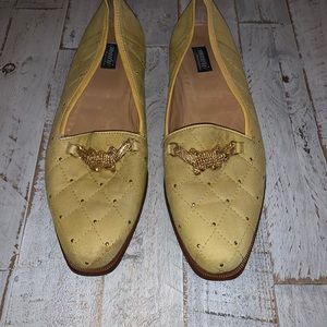 Vintage Mauri lemon Suede loafers